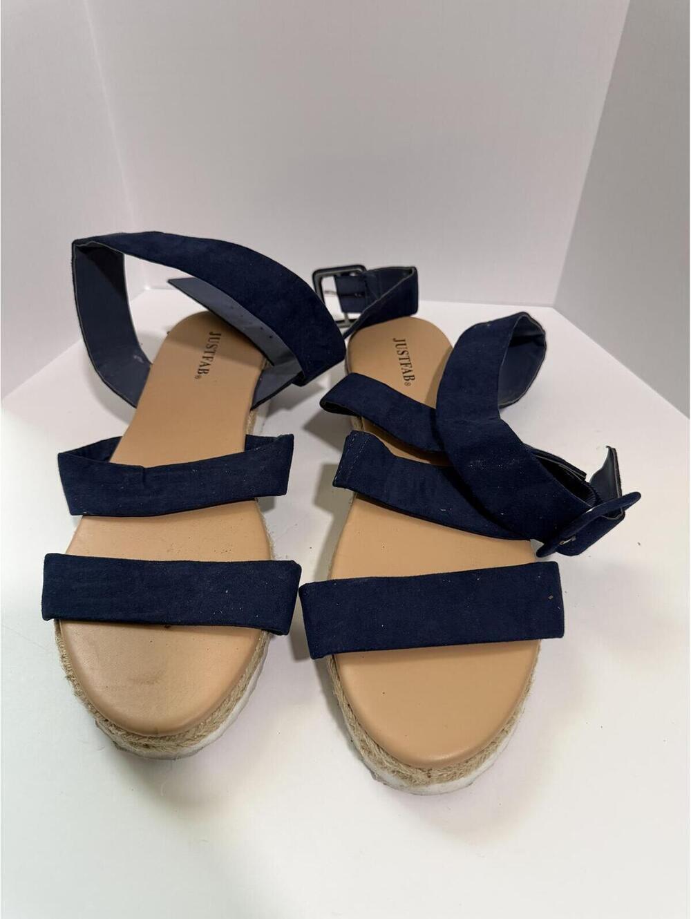JustFAB Dark Blue Strappy Sandals